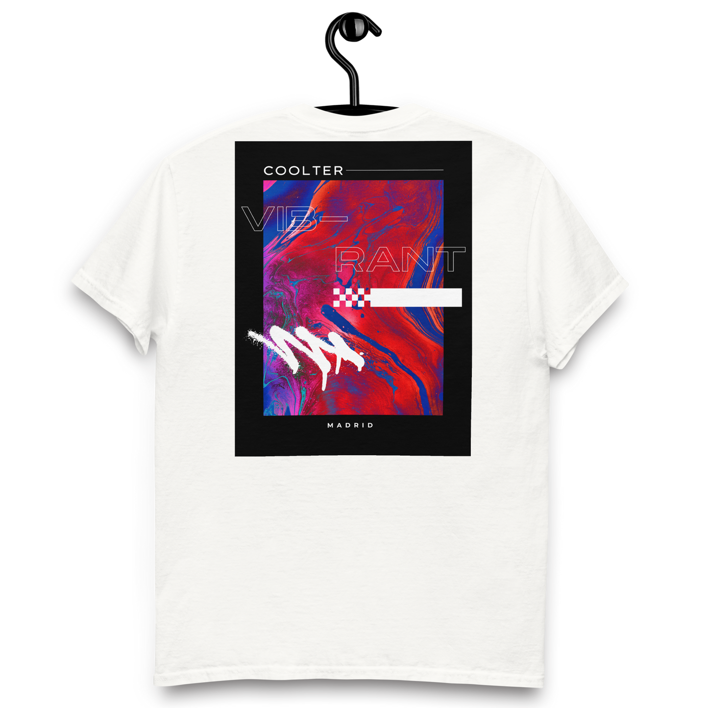 CAMISETA ALGODÓN CON BORDADO Y ESTAMPA "VIBRANT"