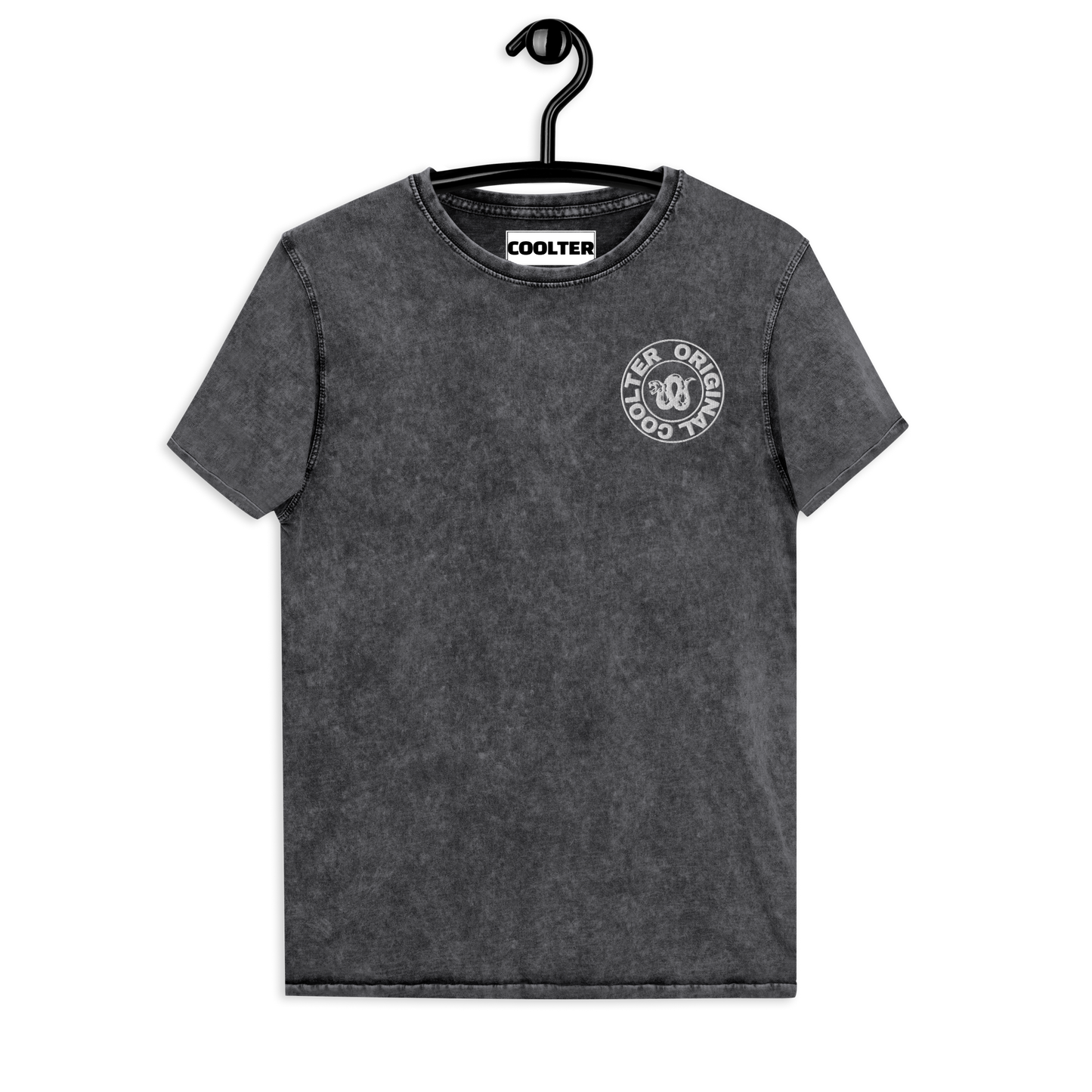 CAMISETA ALGODÓN ESTILO JEANS CON BORDADO "ORIGINAL COOLTER"