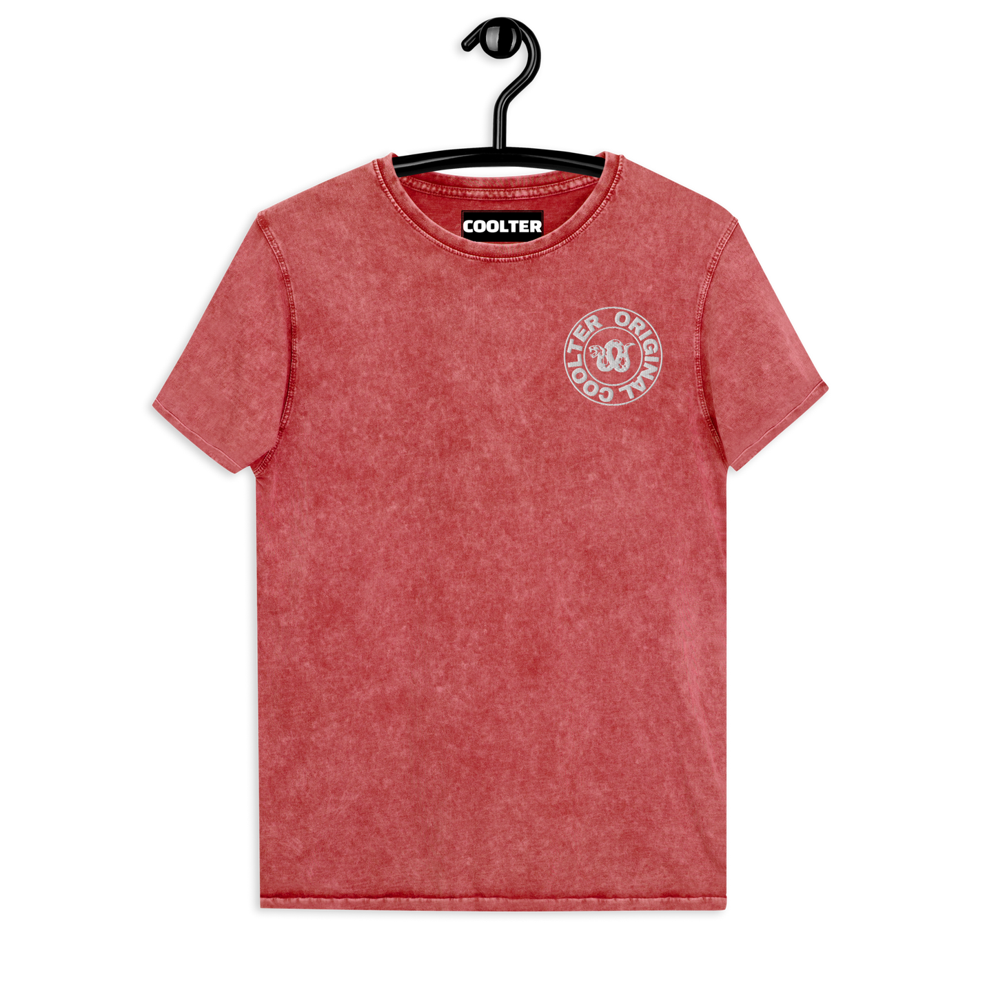 CAMISETA ALGODÓN ESTILO JEANS CON BORDADO "ORIGINAL COOLTER"