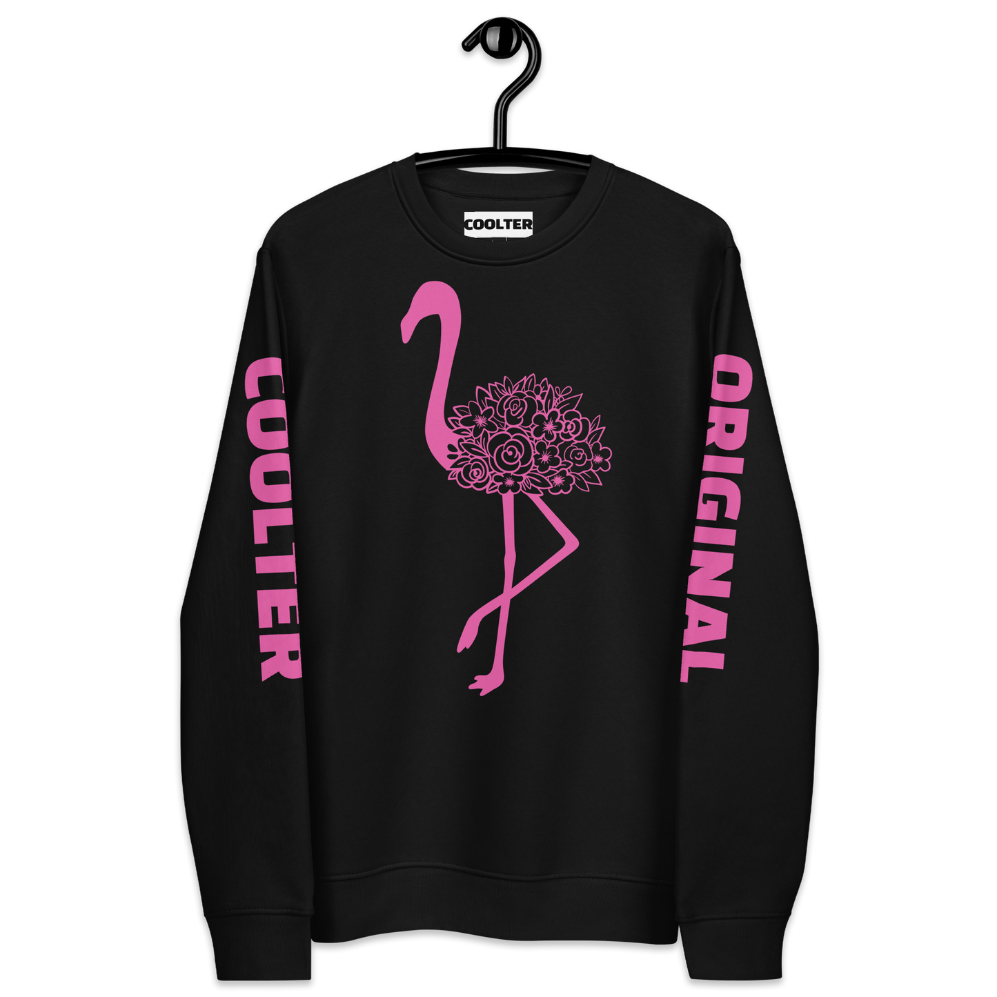 SUDADERA DE ALGODÓN ORGÁNICO PREMIUM "SPRING FLAMINGO"