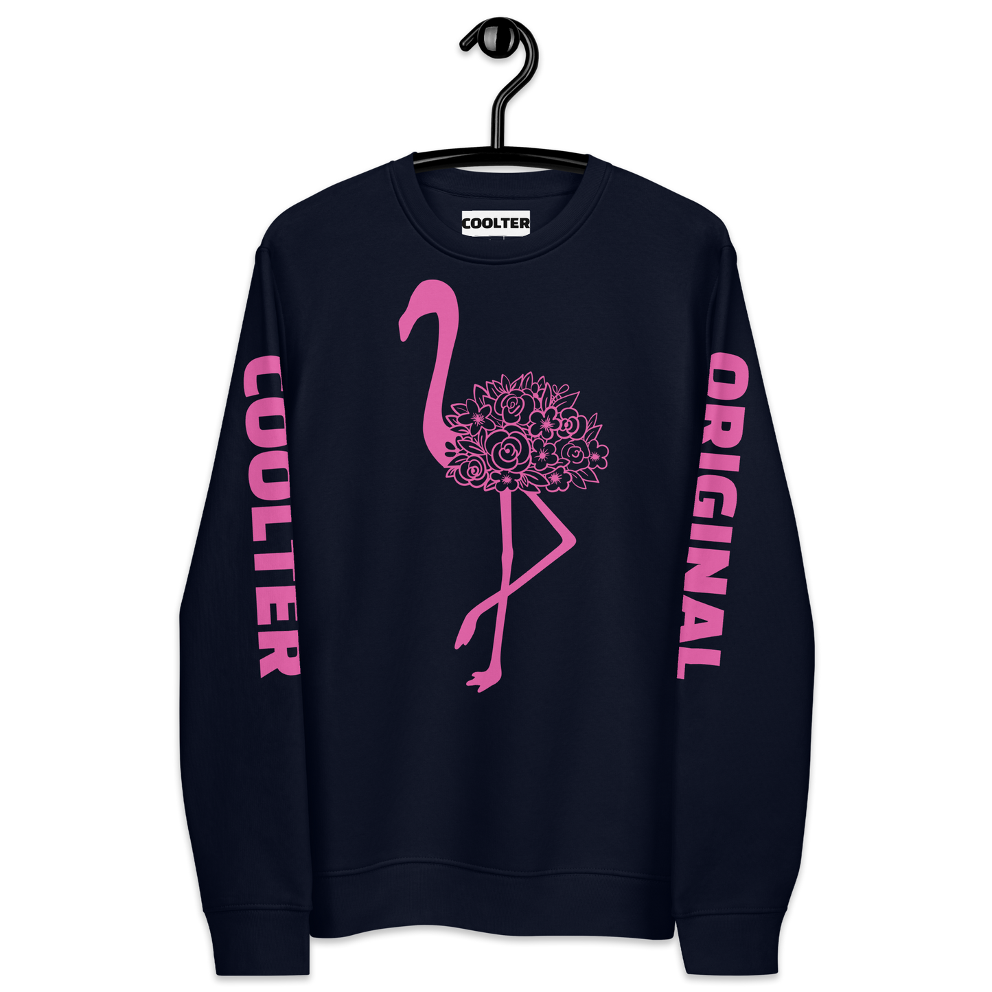 SUDADERA DE ALGODÓN ORGÁNICO PREMIUM "SPRING FLAMINGO"