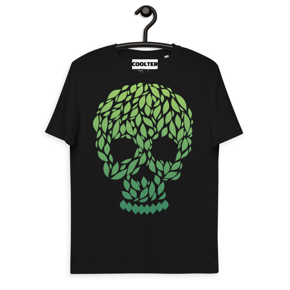 CAMISETA ALGODÓN ORGÁNICO CON ESTAMPA "AUTUMN SKULL"
