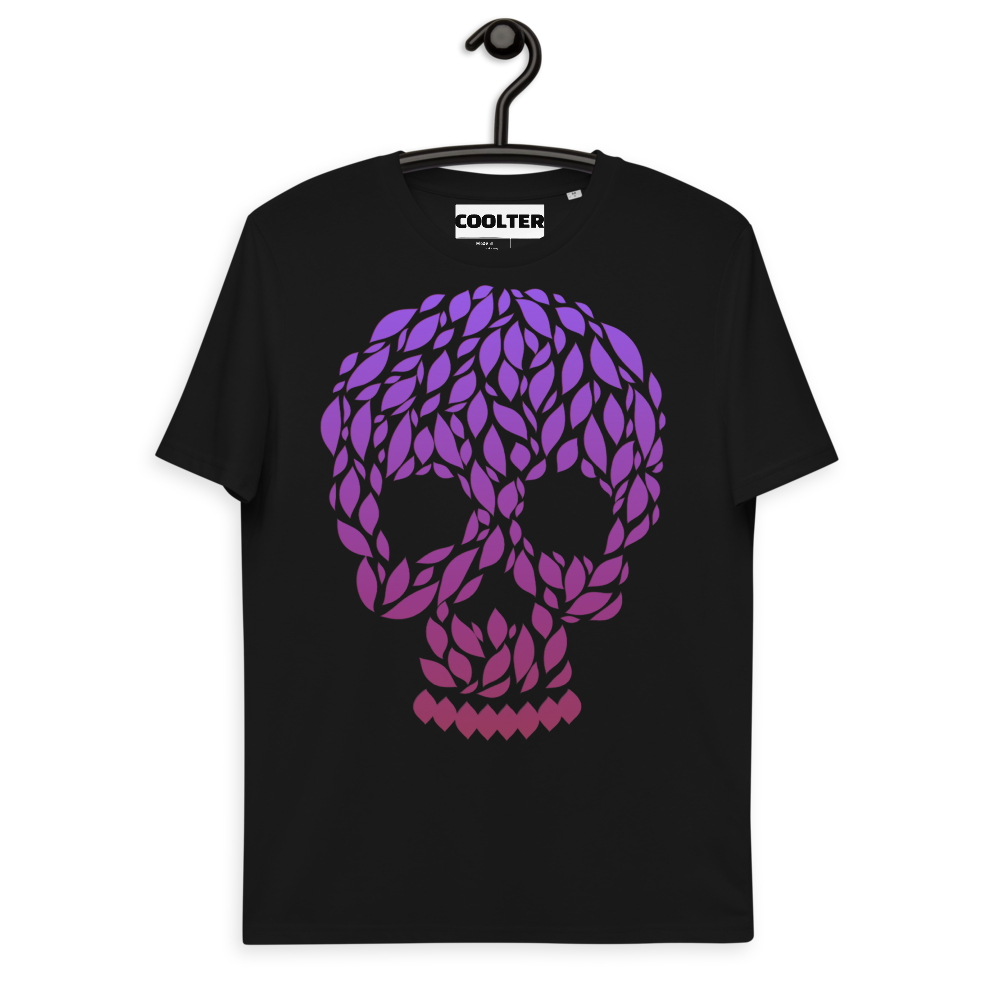 CAMISETA ALGODÓN ORGÁNICO CON ESTAMPA "AUTUMN SKULL"