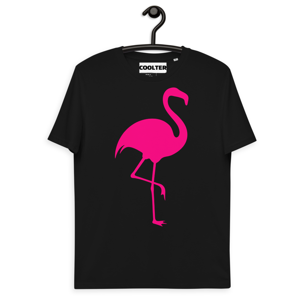 CAMISETA ALGODÓN ORGÁNICO CON ESTAMPA "FLAMINGO"