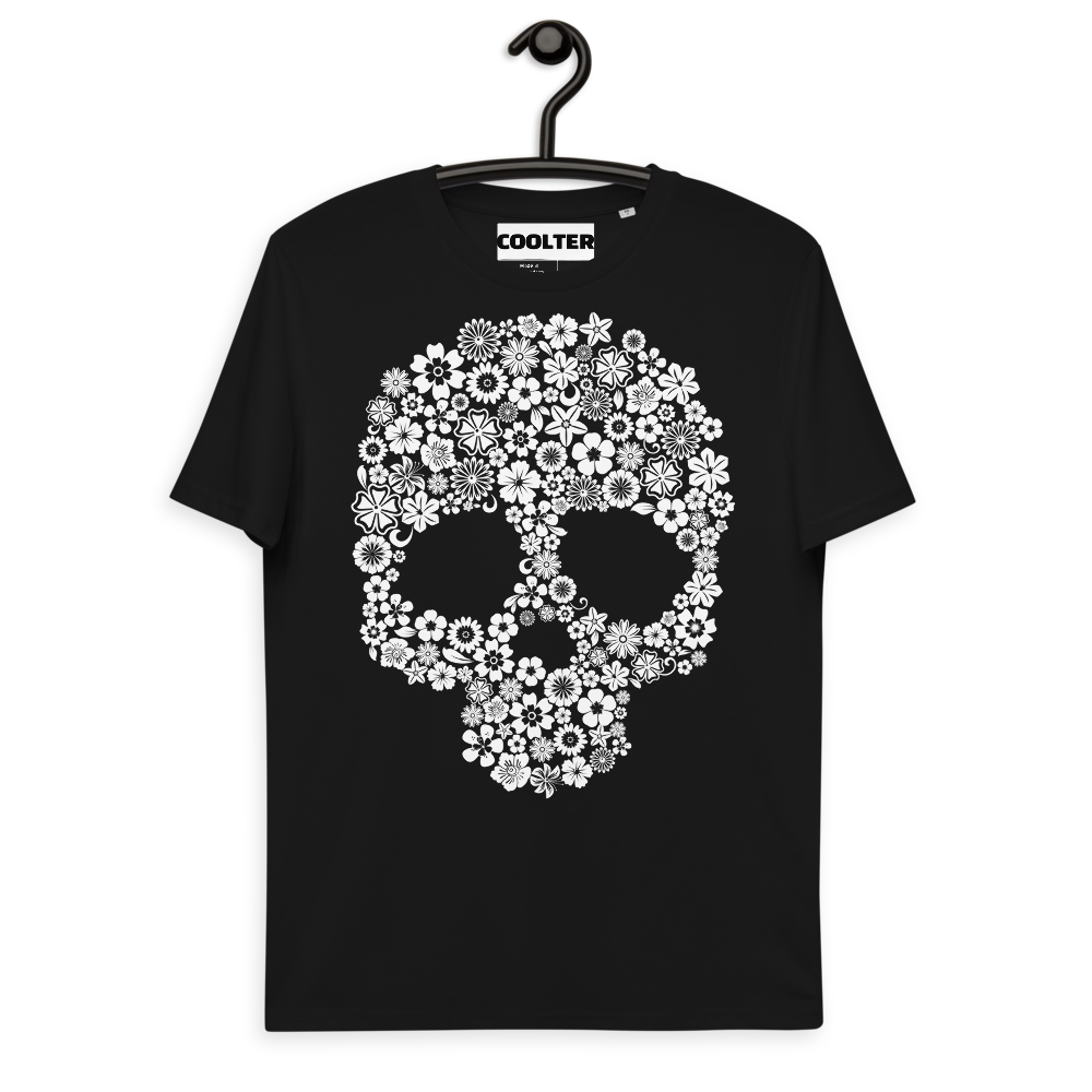 CAMISETA ALGODÓN ORGÁNICO CON ESTAMPA "SPRING SKULL"