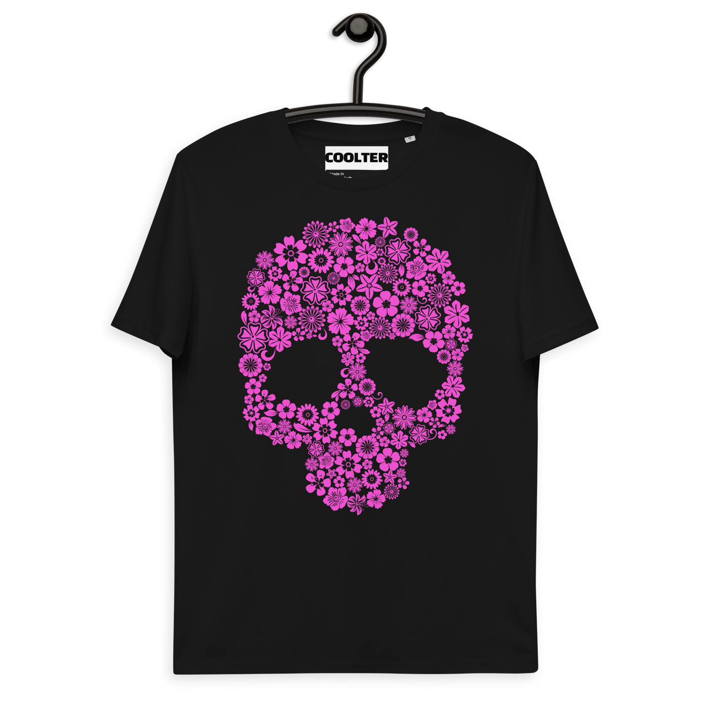 CAMISETA ALGODÓN ORGÁNICO CON ESTAMPA "SPRING SKULL"