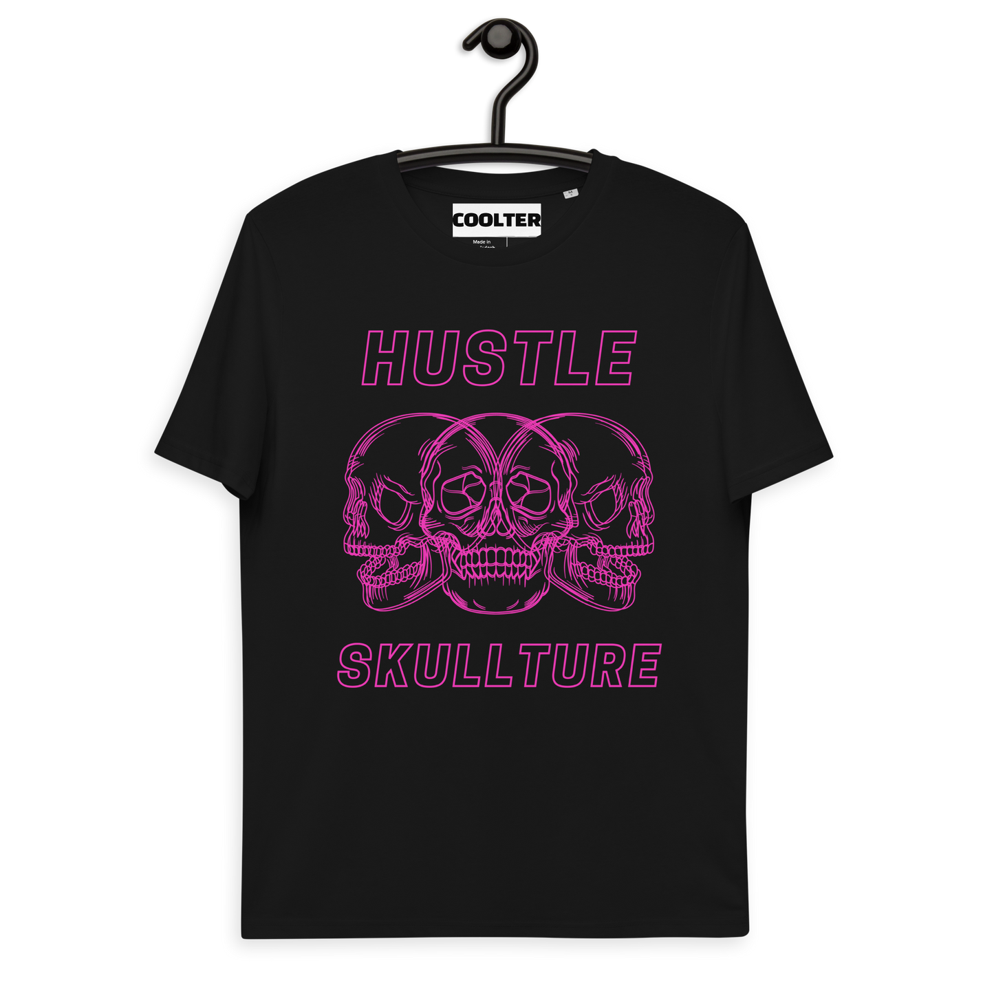 CAMISETA ALGODÓN ORGÁNICO CON ESTAMPA "HUSTLE SKULLTURE"