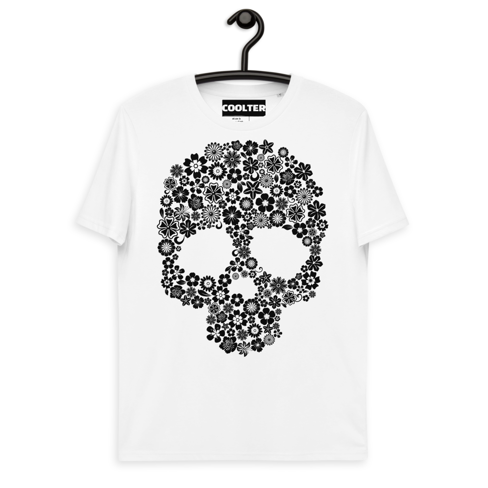 CAMISETA ALGODÓN ORGÁNICO CON ESTAMPA "SPRING SKULL"