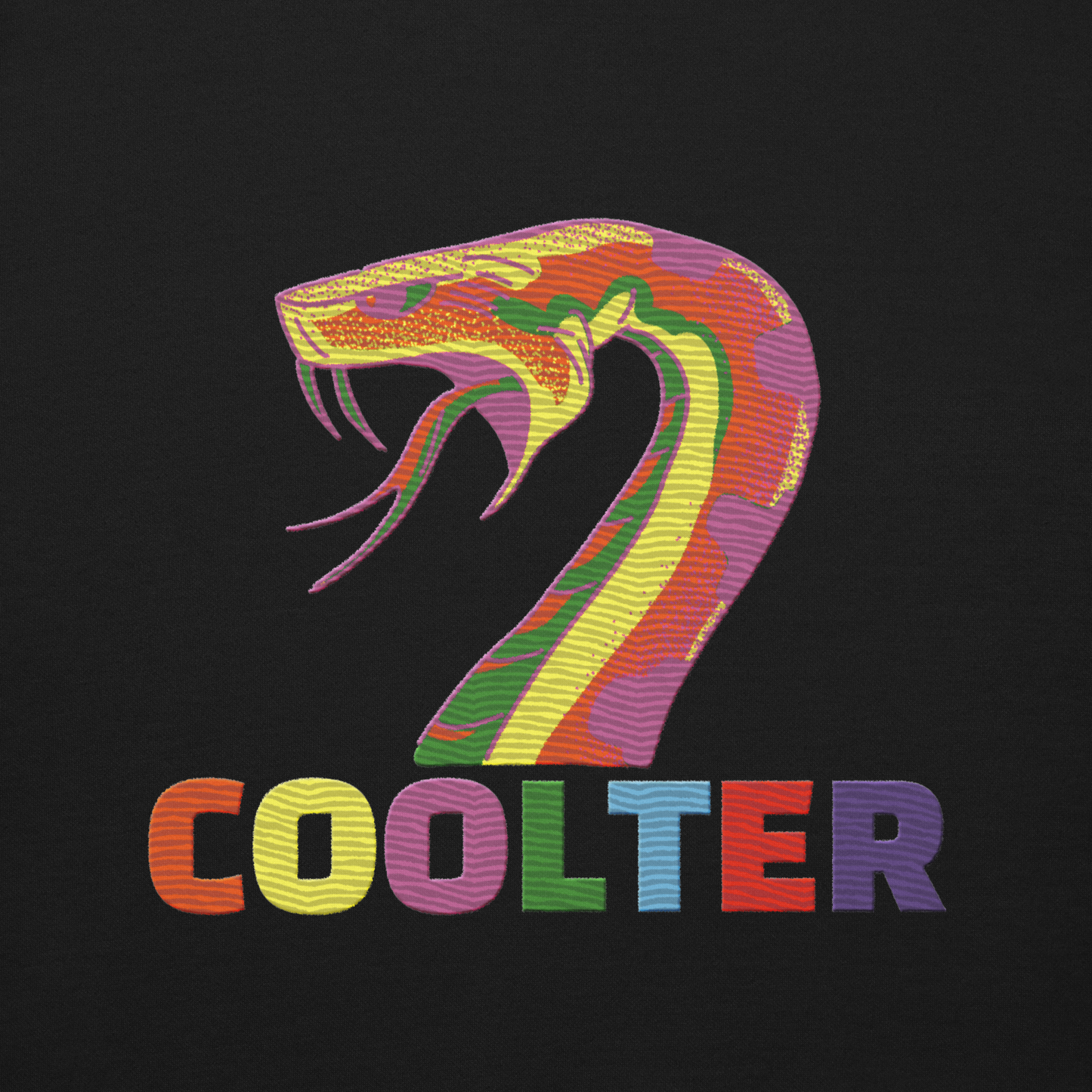 SUDADERA ALGODÓN PREMIUM CON BORDADO "WILD SNAKE"