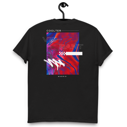 CAMISETA ALGODÓN CON BORDADO Y ESTAMPA "VIBRANT"