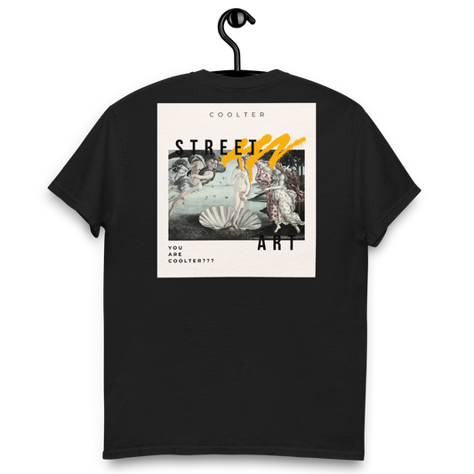 CAMISETA ALGODÓN CON BORDADO Y ESTAMPA "STREET ART"