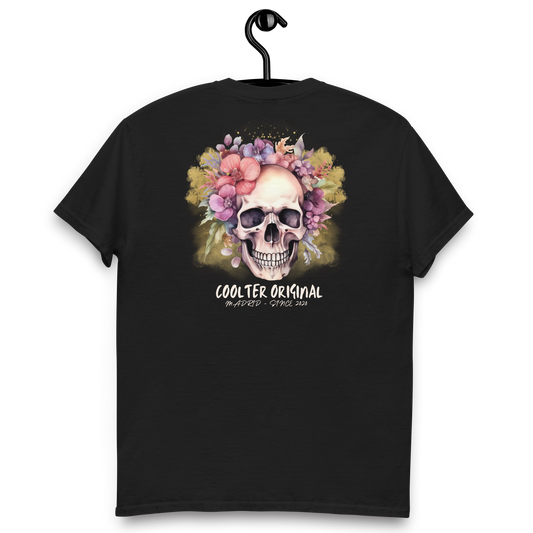 CAMISETA ALGODÓN CON BORDADO Y ESTAMPA "SKULL COOLTER"