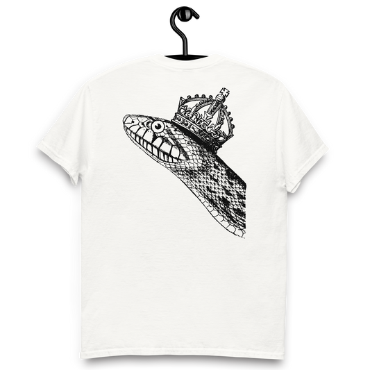 CAMISETA ALGODÓN CON BORDADO Y ESTAMPA "KING SNAKE"
