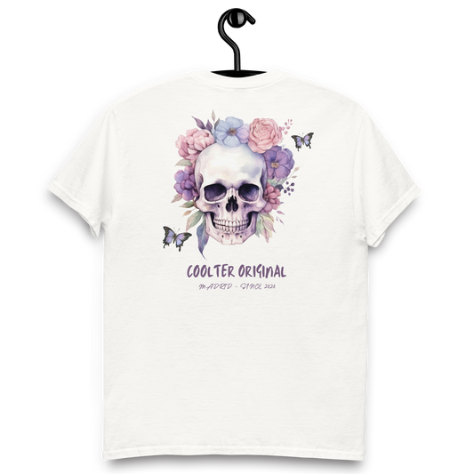 CAMISETA ALGODÓN CON BORDADO Y ESTAMPA "SKULL COOLTER"