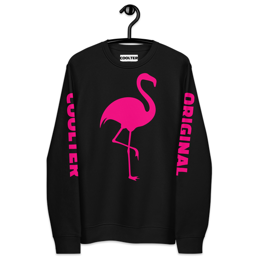 SUDADERA DE ALGODÓN ORGÁNICO PREMIUM "FLAMINGO"
