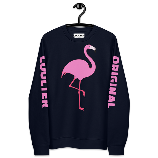 SUDADERA DE ALGODÓN ORGÁNICO PREMIUM "ROSE FLAMINGO"