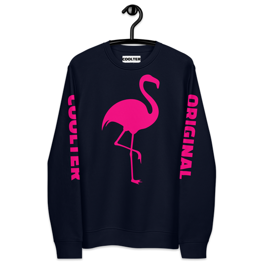 SUDADERA DE ALGODÓN ORGÁNICO PREMIUM "FLAMINGO"