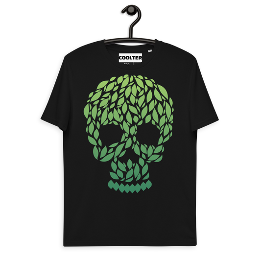 CAMISETA ALGODÓN ORGÁNICO CON ESTAMPA "AUTUMN SKULL"