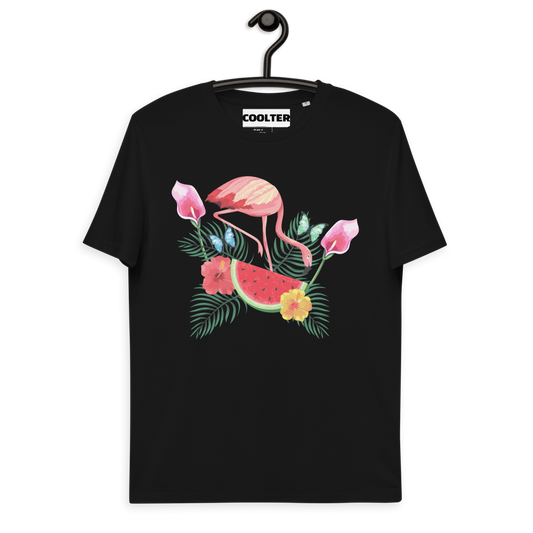 CAMISETA ALGODÓN ORGÁNICO CON ESTAMPA "WATERMELON FLAMINGO"