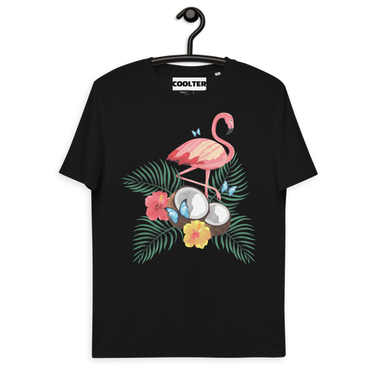 CAMISETA ALGODÓN ORGÁNICO CON ESTAMPA "COCO FLAMINGO"