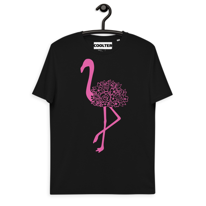 CAMISETA ALGODÓN ORGÁNICO CON ESTAMPA "SPRING FLAMINGO"