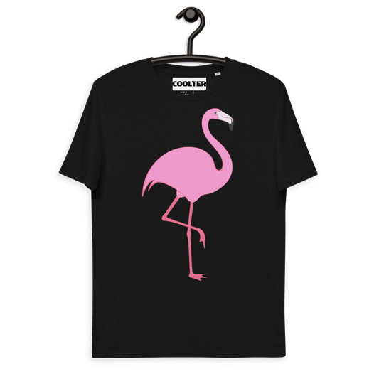 CAMISETA ALGODÓN ORGÁNICO CON ESTAMPA "ROSE FLAMINGO"
