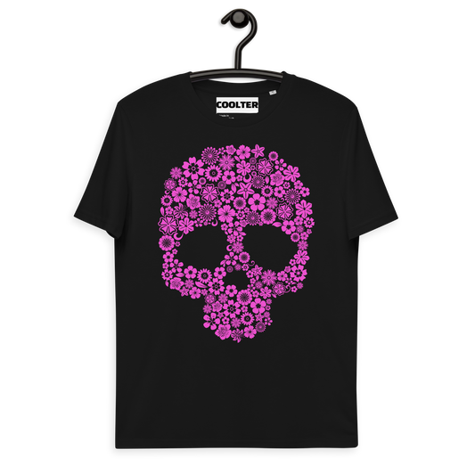 CAMISETA ALGODÓN ORGÁNICO CON ESTAMPA "SPRING SKULL"