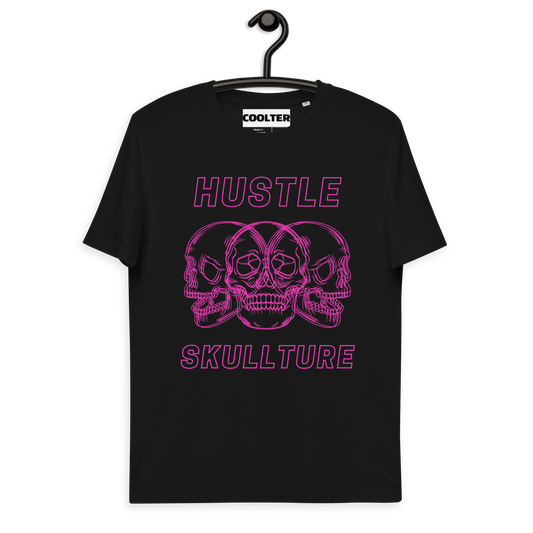CAMISETA ALGODÓN ORGÁNICO CON ESTAMPA "HUSTLE SKULLTURE"