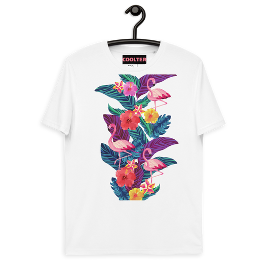 CAMISETA ALGODÓN ORGÁNICO CON ESTAMPA "WILD FLAMINGO"