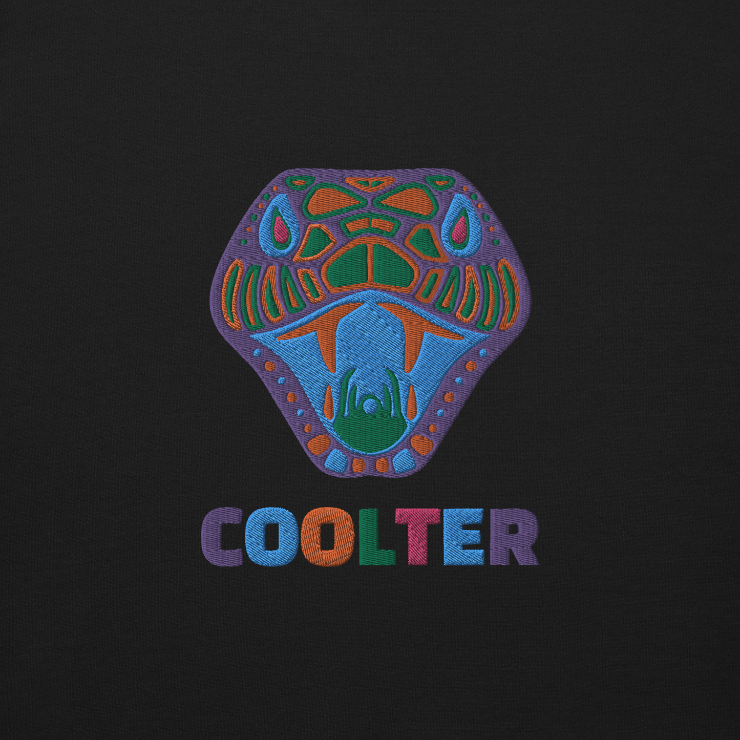 SUDADERA ALGODÓN PREMIUM CON BORDADO "PURPLE SNAKE"