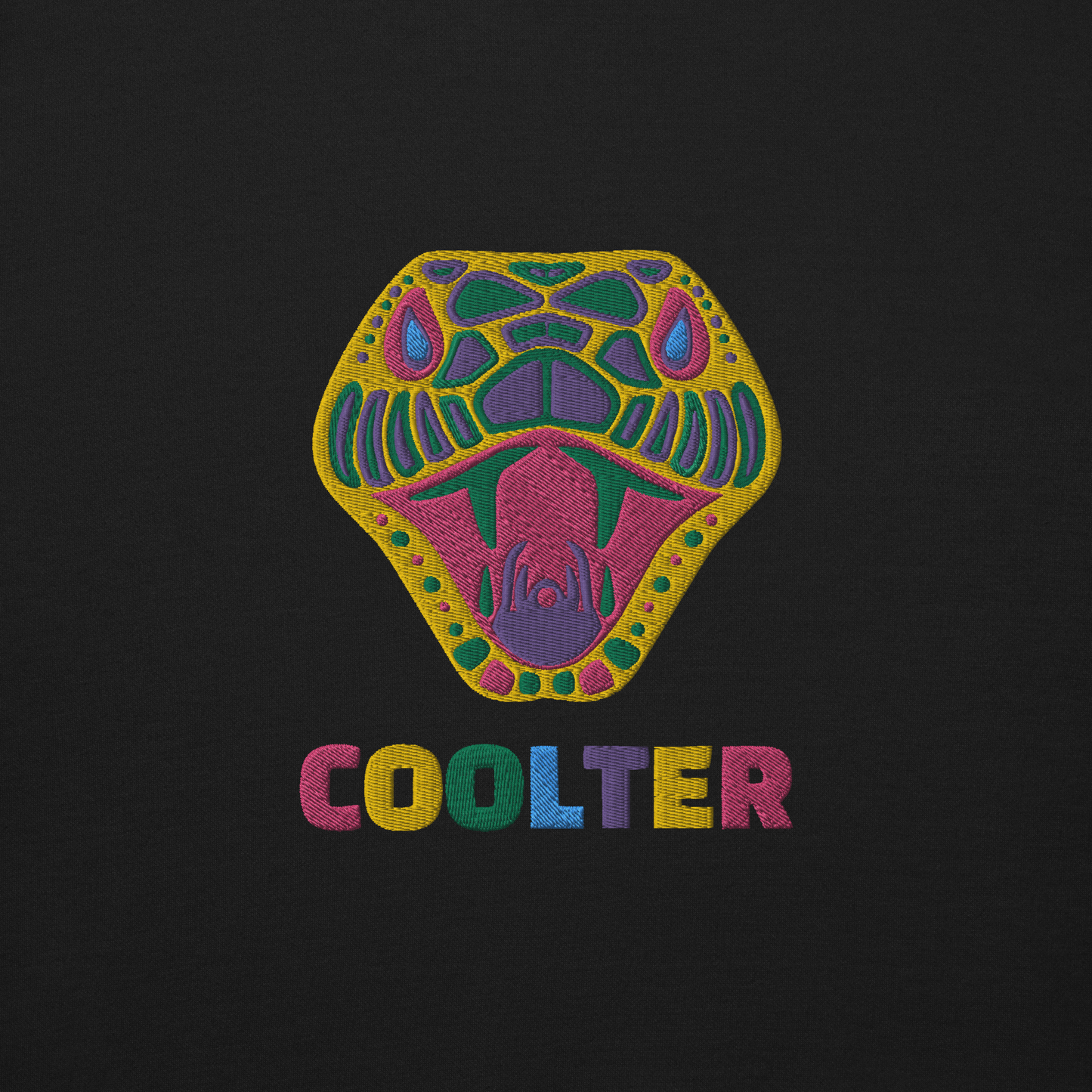 SUDADERA ALGODÓN PREMIUM CON BORDADO "YELLOW SNAKE"