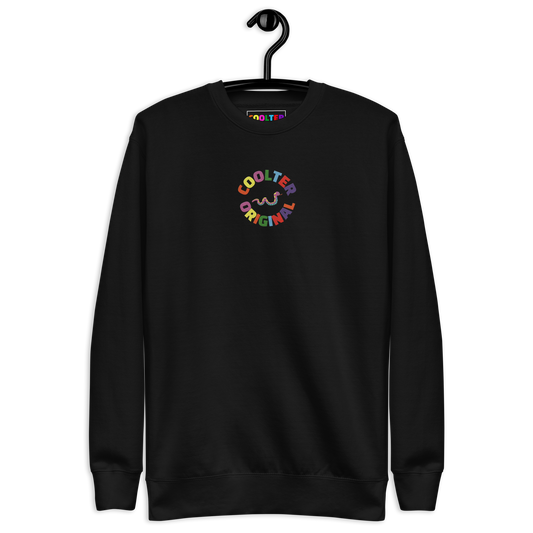 SUDADERA ALGODÓN PREMIUM CON BORDADO "RAINBOW COOLTER ORIGINAL"